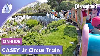 ONRide Caseys Jr Circus Train in Fanasyland at Disneyland 2023 [upl. by Kerry]