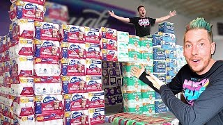 We Built A GIANT Toilet Paper Castle FORT [upl. by Ennovad337]