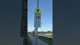 School zone driving in Canada [upl. by Baun]