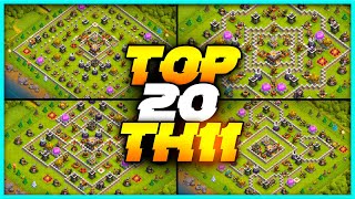 New Best Th11 base link WarFarming Base Top20 With Link in Clash of Clans  best th 11 defense [upl. by Eliath156]