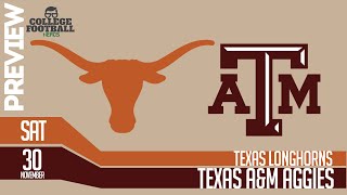 Texas vs Texas AampM Preview and Computer Model College Football Wasnt the Same Without This Rivalry [upl. by Lorilyn973]