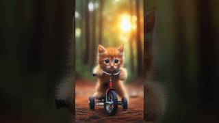 Cat And Cycle cute catlover cuteanimal katten [upl. by Elockcin]