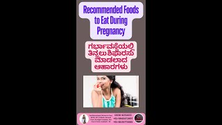 Recommended Foods to Eat During Pregnancy [upl. by Patsis]