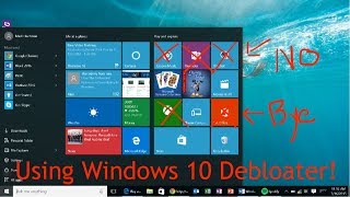 Trying out Windows 10 Debloater [upl. by Edette]