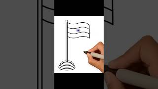 How to draw rashtriy Jhanda drawing [upl. by Atiuqehc]