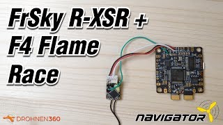 Kurze Anleitung wie der RX FrSky RXSR Empfänger mit dem FC Flugregler F4 Flame zu verbinden ist [upl. by Wilhelm505]