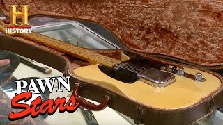 Pawn Stars 1952 Fender Telecaster Guitar  History [upl. by Artair]