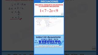 Solución Explicada De INECUACIONES Lineales matematicas inecuaciones [upl. by Eniretac852]