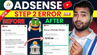 Step 2 Error Setup Google Adsense  Your associated adsense account was disapproved  Fix in problem [upl. by Lenny]