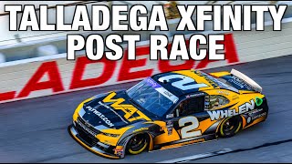 TALLADEGA XFINITY POST RACE  RCR Vs The Field Again [upl. by Ijneb653]