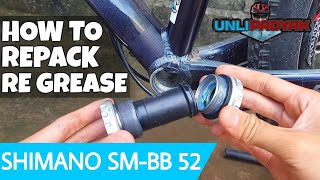 PAANO MAG REGREAS  REPACK NG HOLLOWTECH BOTTOM BRACKET  SHIMANO SMBB52  UNLI PADYAK [upl. by Adnamal]