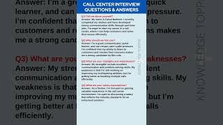 Call Center Interview Questions and Answers  Call Center Job Interview Questions and Answers [upl. by Assenav]