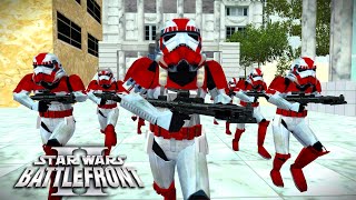 Imperial Shock Troopers  Muunilinst  Star Wars Battlefront II 2005 [upl. by Acisset]