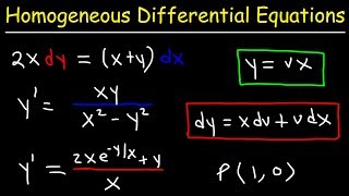 Homogeneous Differential Equations [upl. by Tatiania450]