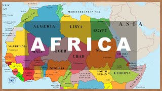 Map of Africa Countries amp Capitals with Photos and National Flags Learn Geography 03 [upl. by Yeliah]