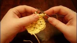 Knit 2 Together Bind Off  Knitting Lesson 4 [upl. by Karylin]