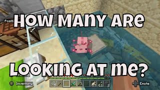 How Many Axolotl are looking at me in the thumbnail putzing around in minecraft  longplay [upl. by Nesline]