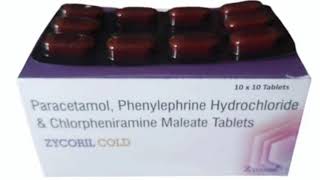 ZYCORIL COLD Tablets Paracetamol Phenylephrine Hydrochloride amp Chlorpheniramine Maleate Tablets [upl. by Tur]