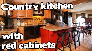 Country house for sale in KY red cabinets Homes and Land For Sale in Kentucky [upl. by Erik87]