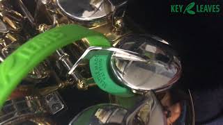 Mendini Cecilio Alto Sax  How use Key Leaves products to stop sticky sax keys [upl. by Onabru]