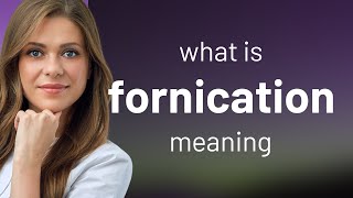 Fornication  FORNICATION meaning [upl. by Asyle349]