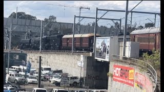 Australian Trains  Garratt 6029 in Sydneys West [upl. by Snahc]