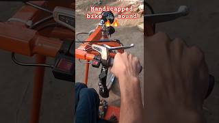 👺handicapped bike soundbaik hero kawasaki ninjah2r motovlog todayreels [upl. by Navad]