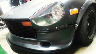 Skillard Front Splitter Install  Datsun 280Z [upl. by Sidwohl]