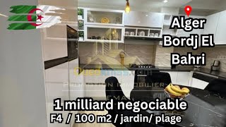 Ouedkniss  Alger Bordj El Bahri  1 milliard negociable Appartement F4 superficie 100 m2 [upl. by Eeresed]