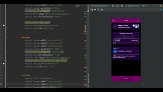 RelativeLayout Simple design AndroidDevelopment [upl. by Ardnajela100]