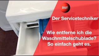 Wie entferne ich die Waschmittelschublade So einfach geht es [upl. by Anehsak]