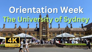 【4K Walk】Orientation Week in The University of Sydney on 17 Feb 2023 [upl. by Norvell565]