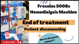 Fresenius 5008spatient disconnecting tubing setEnd of treatment🤔 [upl. by Sidonie626]