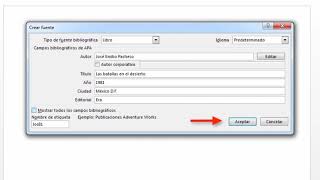 Insertar cita en Word [upl. by Arrimat860]
