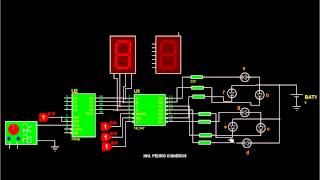 DECODIFICADOR BCD A DISPLAY DE 7 SEGMENTOS CAPT 9 PARTE4 [upl. by Tahpos536]