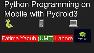 Python Programming on Mobile with Pydroid 3  Complete Tutorial [upl. by Aisad352]