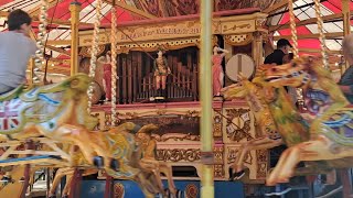 87 key Gavioli fairground organ amp Gallopers  Hollycombe 2023 [upl. by Anattar]