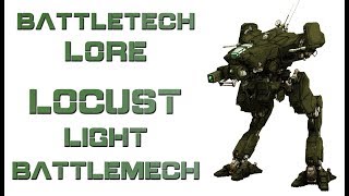 Battletech Lore  Locust Light Battlemech [upl. by Northington]