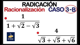 RADICACIÓN 14 Racionalización de Trinomios  Caso 03 Parte Dos [upl. by Adyol424]