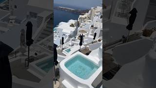 beautiful seaview FIRA resorts town Santorini Greece 🇬🇷 visit shortvideo [upl. by Aiahc]