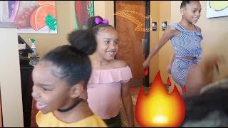 ILANI TEACHES US THE SHOOT DANCE BRUNCH WITH PIERRE SISTERS amp AJ MOBB [upl. by Naveb]