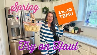 TEMU HAUL  Spring Try On Haul With Prices  Cutest Clothes Jewelry amp More [upl. by Peterman]