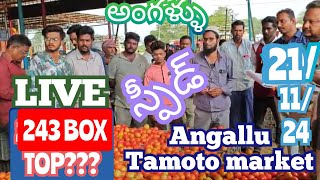 November 21 2024అంగల్లు టమోట మార్కెట్ Angallu tamotoprice today toplive sayyadshahataj2000 [upl. by Aihsila536]