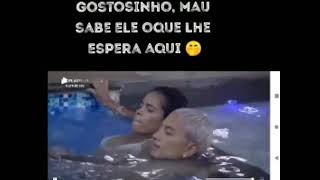 STHE E DYNHO NA PISCINA SEM NOÇÃO😱🤢🔞sthefanematos dynhoalves mcmirella afazenda13 treta [upl. by Solita914]