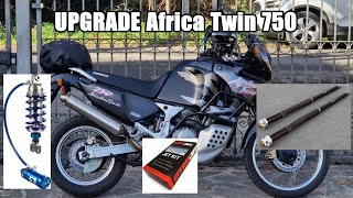 UPGRADE Honda Africa Twin 750  sospensioni e kit Dynojet [upl. by Rintoul]