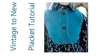 Placket Tutorial  Sewing Skill Builder [upl. by Cate]