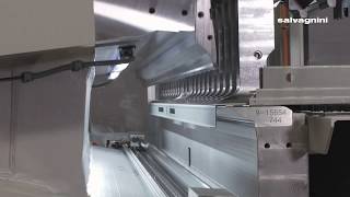 Salvagnini panel bending how to bend steel door in P2L2120 [upl. by Tidwell]