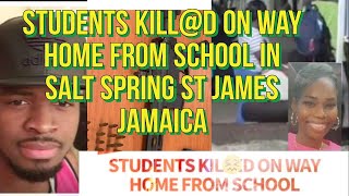 In Salt Spring St James Jamaica two 9yearolds were shot up in a taxi jealous Jamaican man [upl. by Asiel977]