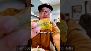 Famous Grilled Pork Spring Rolls at Brodard Chateau in Garden Grove CA shorts vietnamesefood [upl. by Eilraep]