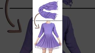 How to transform an old scarf into a dress Miarti 🧵✂️ [upl. by Mercuri638]